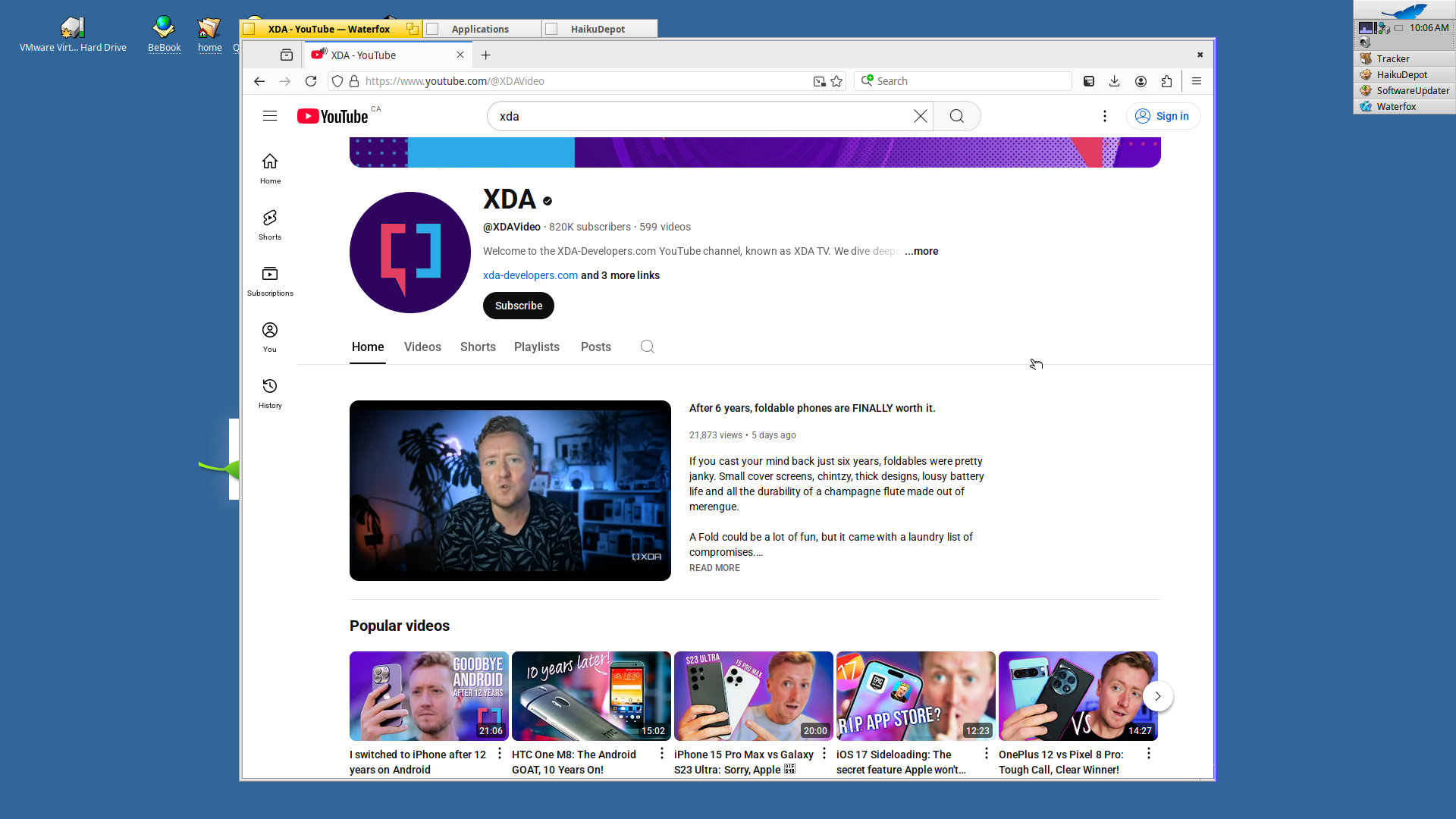 I tried this free and open-source operating system inspired by BeOS ...