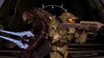 Master Chief and The Arbiter in Halo 3.