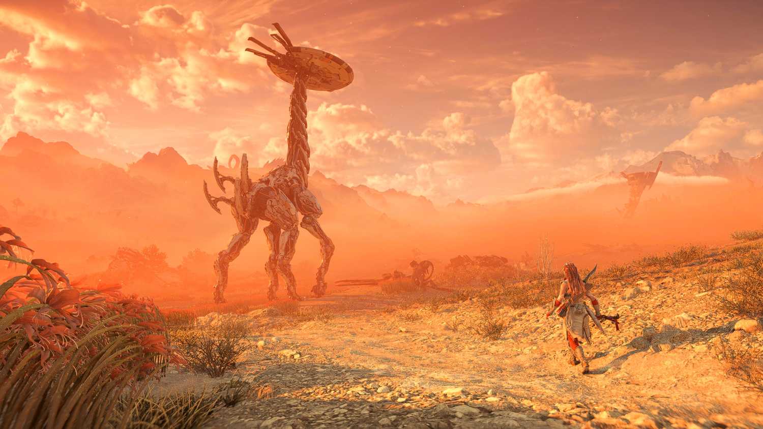 A screenshot of a tallneck in Horizon Forbidden West