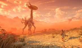 A screenshot of a tallneck in Horizon Forbidden West