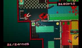Screenshot from the game Hotline Miami.