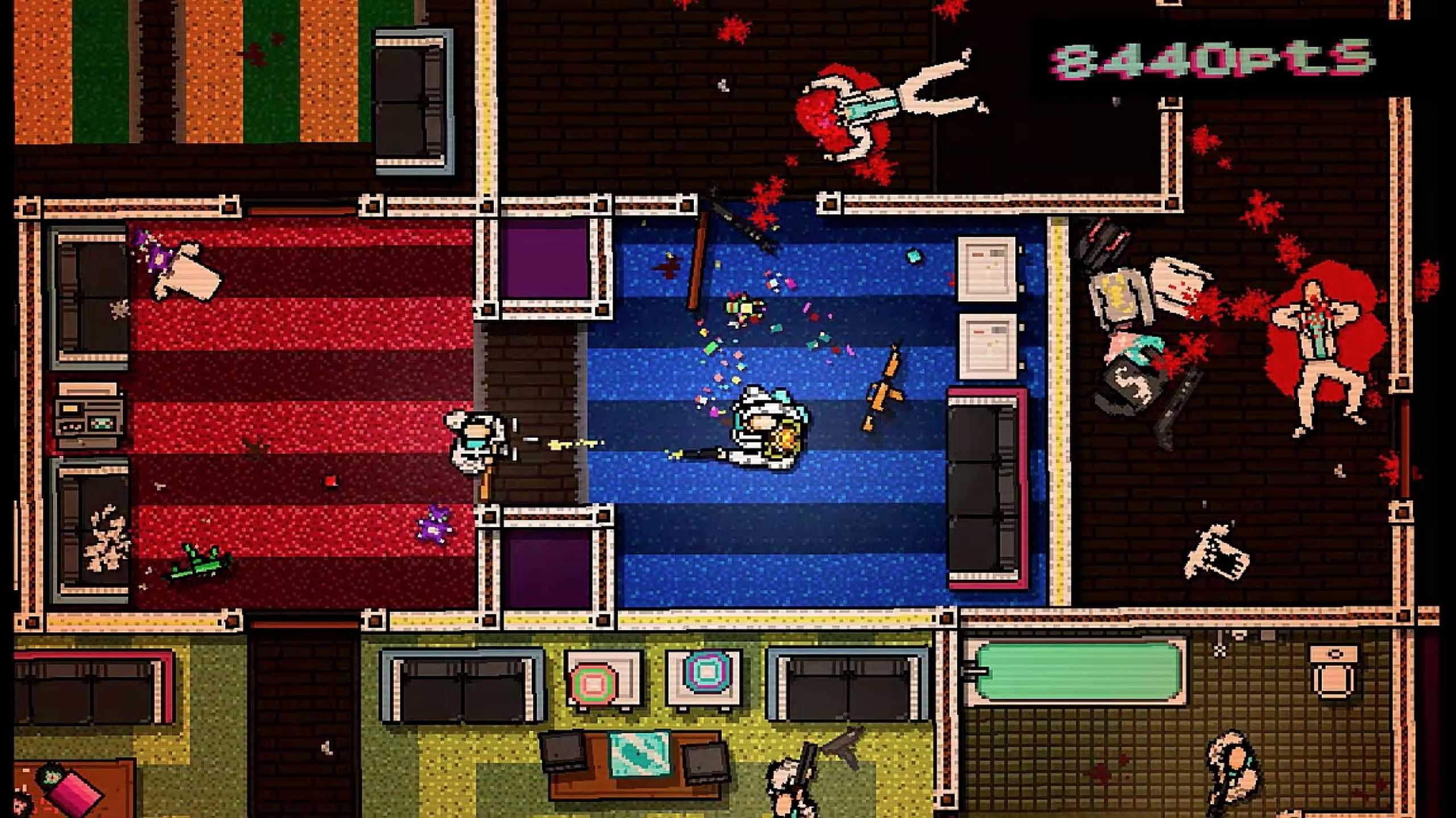 Screenshot from the game Hotline Miami.