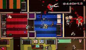 Screenshot from the game Hotline Miami.