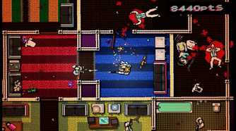 Screenshot from the game Hotline Miami.