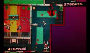 Screenshot from the game Hotline Miami.