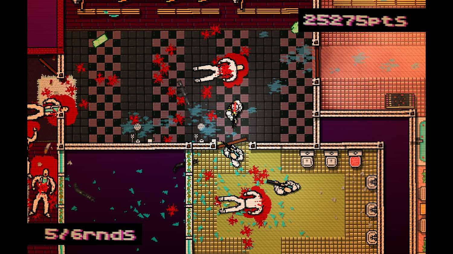 Screenshot from the game Hotline Miami.