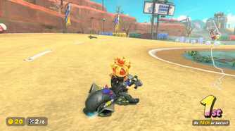 Mario Kart World Knockout Tour Waluigi winning