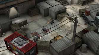 A screenshot of Helghast fighting Templar in Killzone Liberation