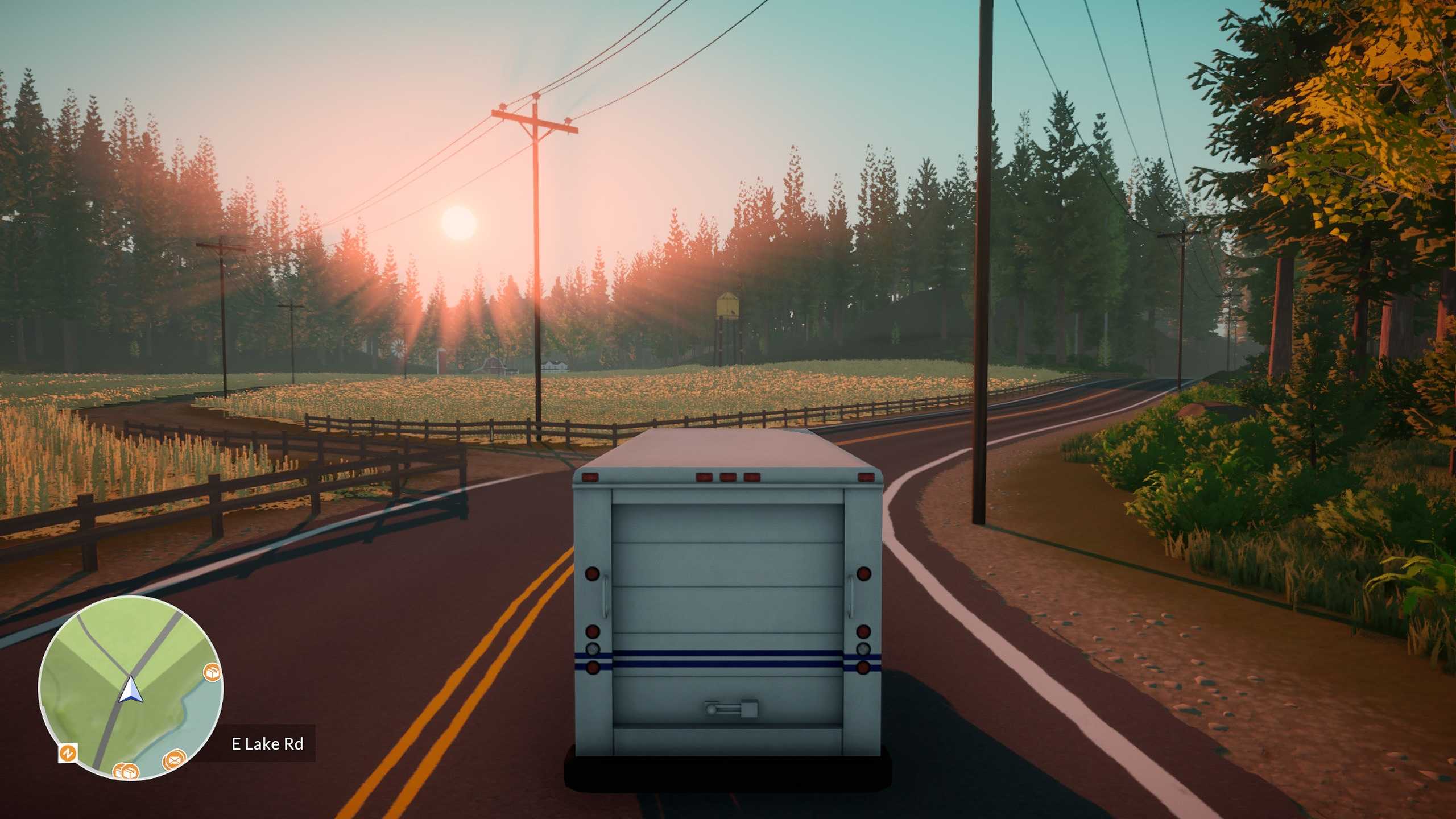 lake-delivery-van-sunset