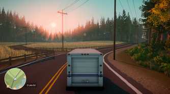 lake-delivery-van-sunset