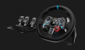 The Logitech G29 racing wheel for PlayStation.
