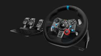 The Logitech G29 racing wheel for PlayStation.