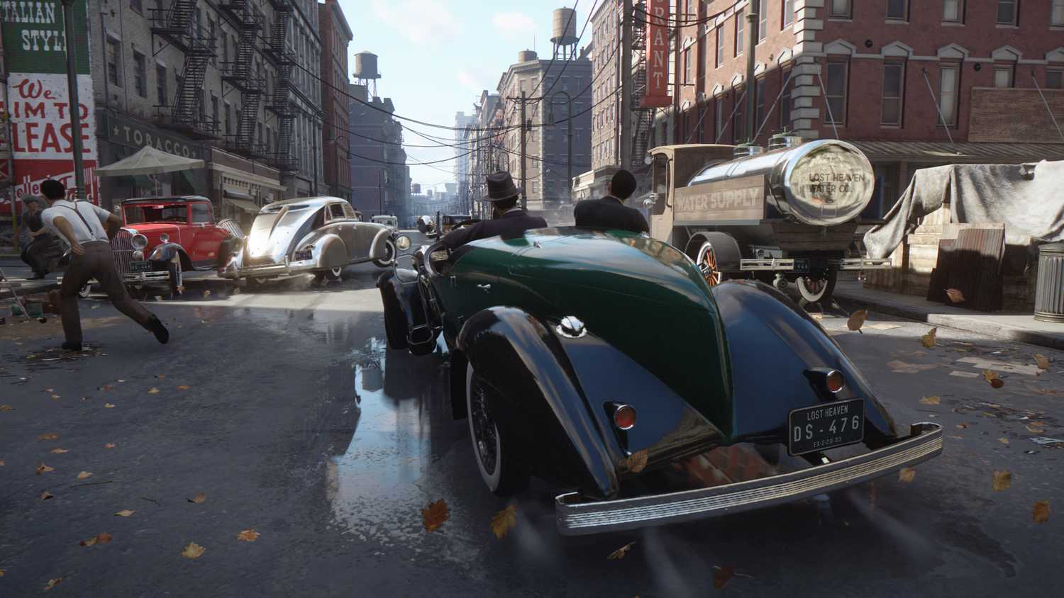 Screenshot of driving from Mafia: Definitive Edition