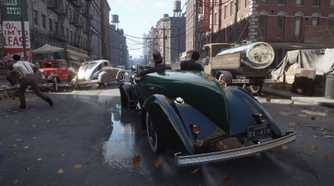 Screenshot of driving from Mafia: Definitive Edition
