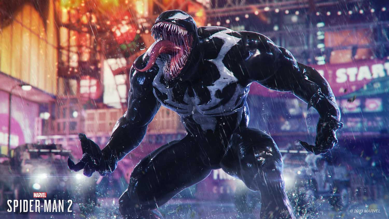 Screenshot of Venom from Marvel's Spider-Man 2.