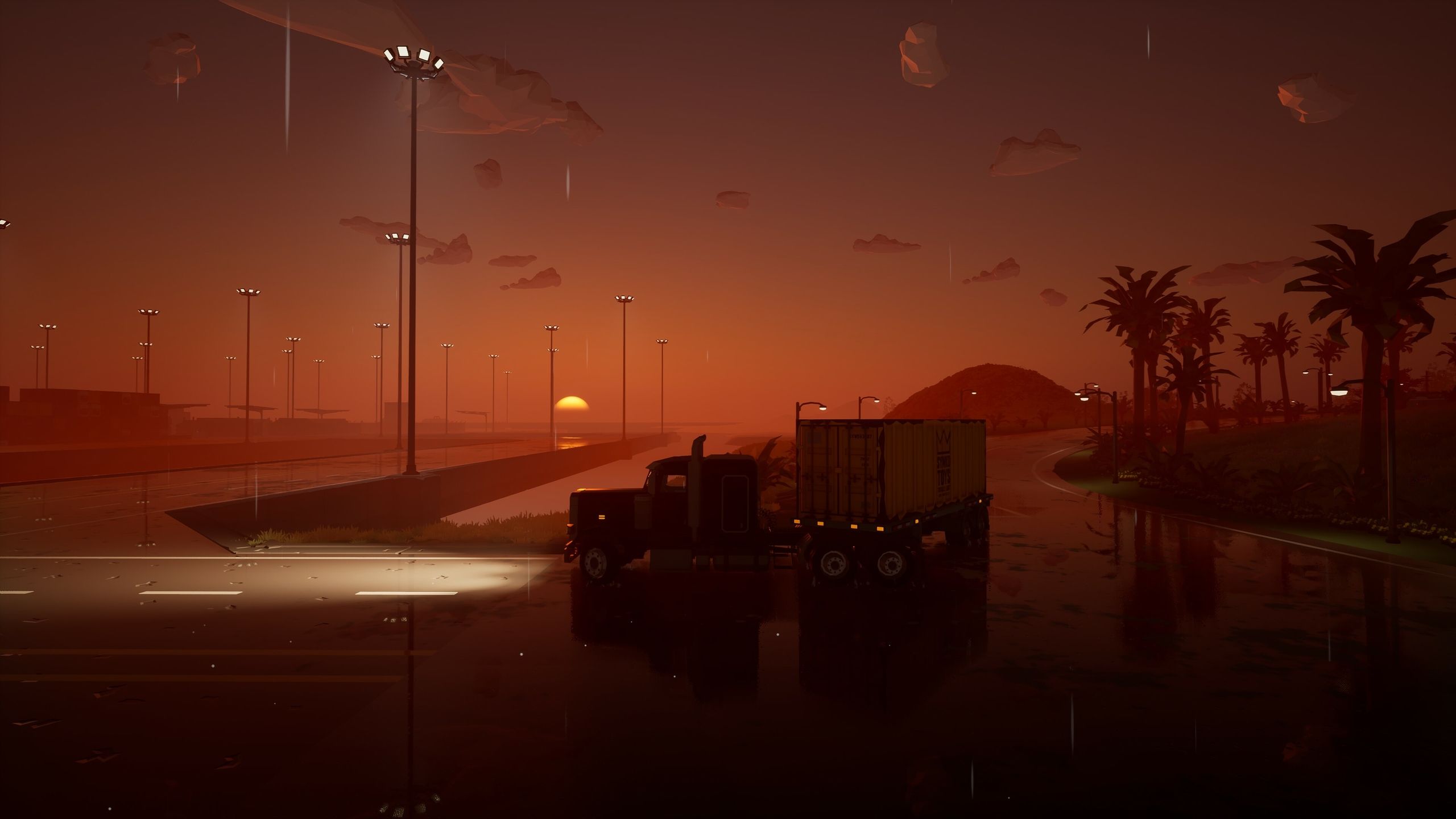 motor-town-behind-the-wheel-sunset-truck-turn
