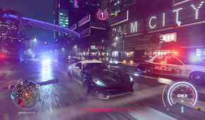 A police chase in NFS Heat.