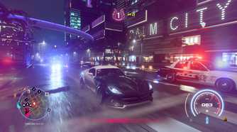 A police chase in NFS Heat.