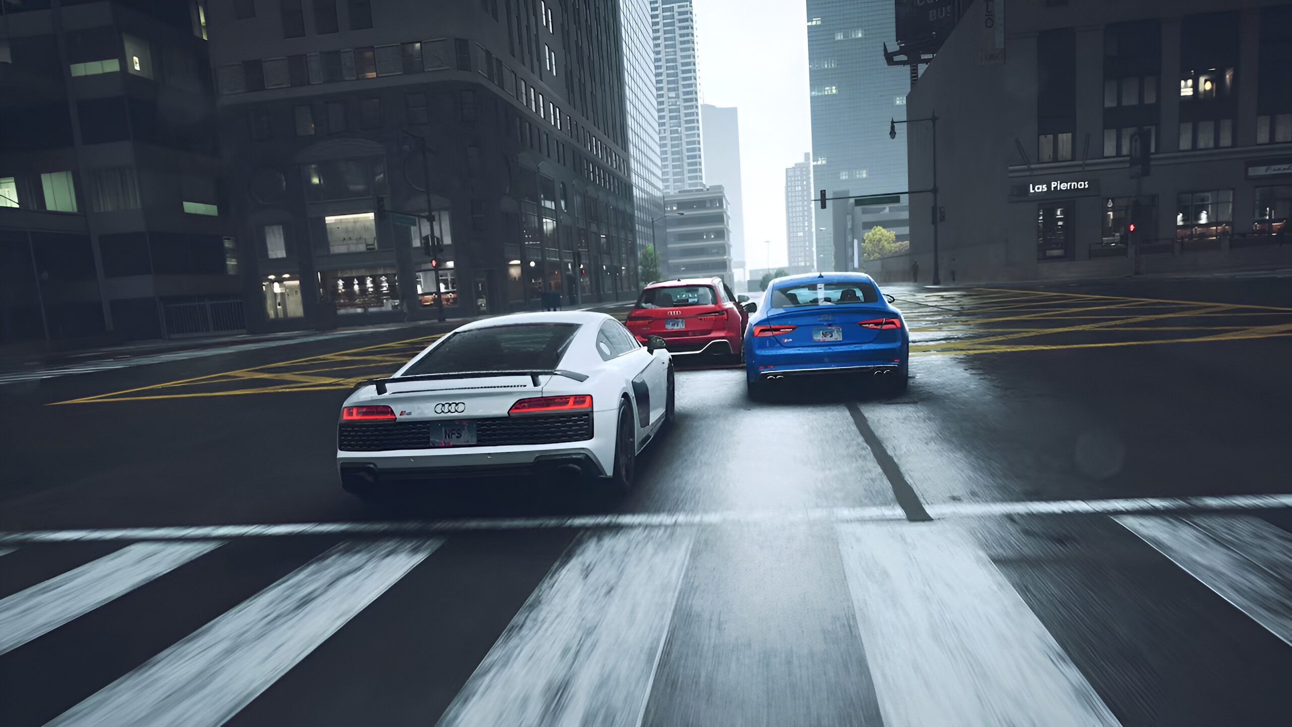 A collection of Audi cars in NFS Unbound.