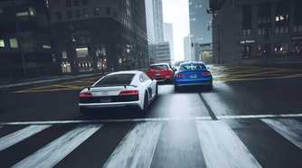 A collection of Audi cars in NFS Unbound.