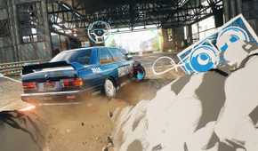 A drifting BMW in NFS Unbound.
