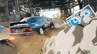 A drifting BMW in NFS Unbound.