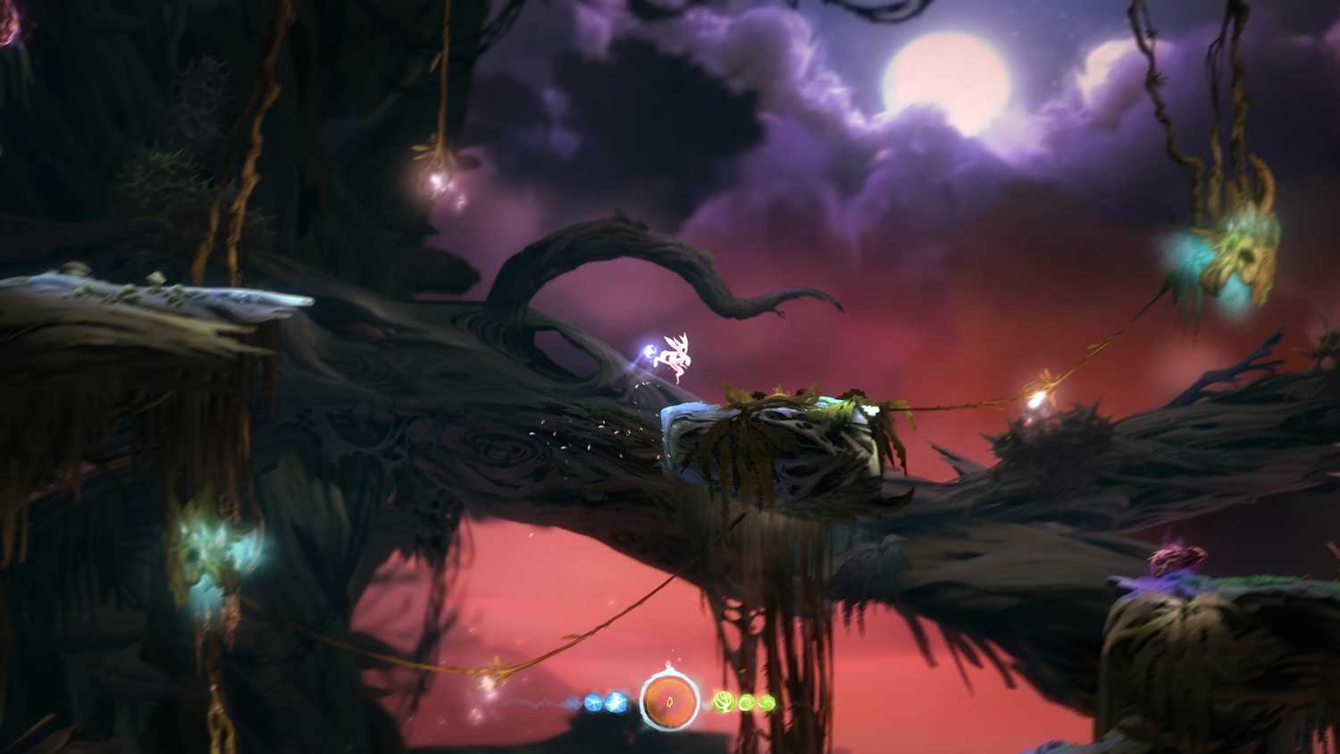 Screenshot from the game Ori and the Blind Forest.