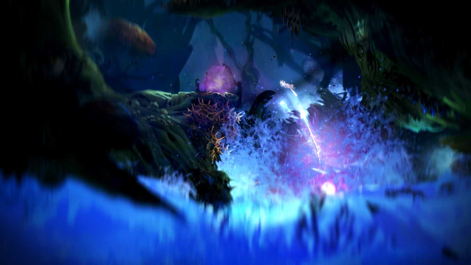 Screenshot from the game Ori and the Blind Forest.