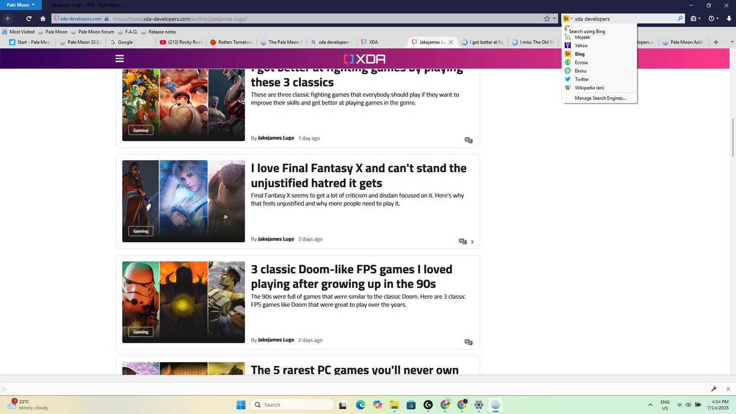 Pale Moon Engine I tried this obscure privacy browser and had a weird experience