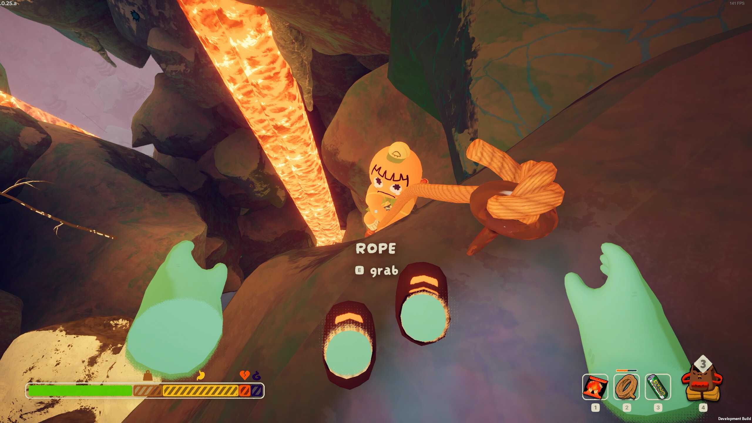 Screenshot from the game PEAK.
