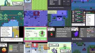 pokemon ROWE collage showing off the game