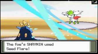 A screenshot a battle in Pokémon Platinum