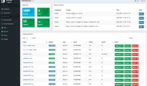 screenshot of powerdns docker
