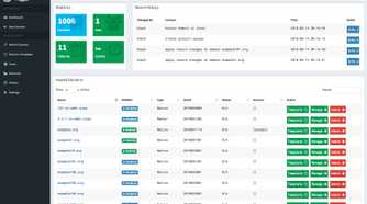screenshot of powerdns docker