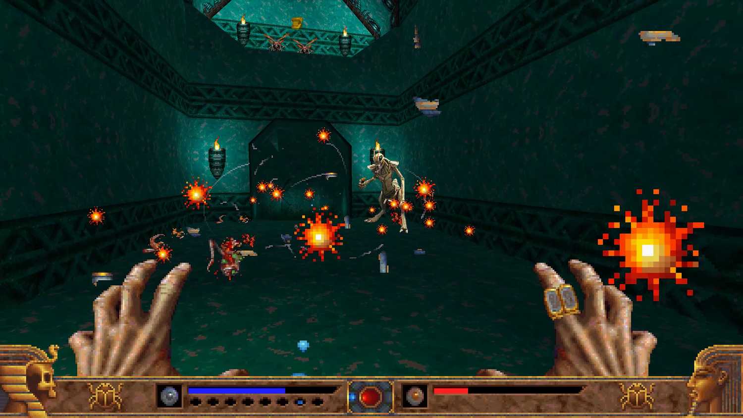 Screenshot from the game PowerSlave Exhumed.