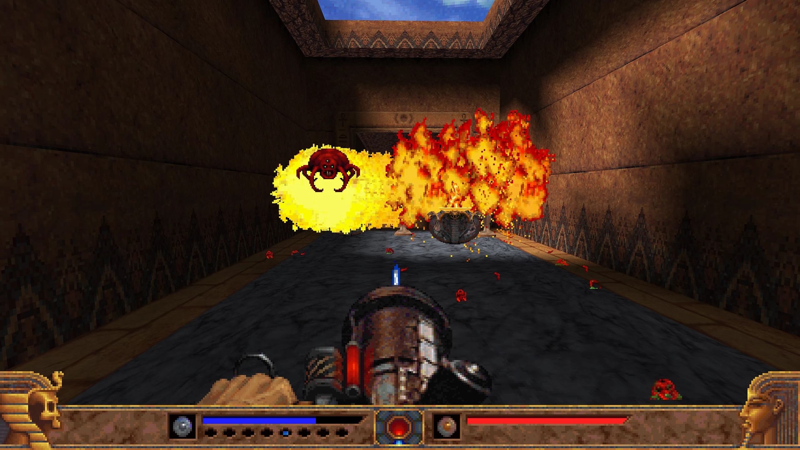 Screenshot from the game PowerSlave Exhumed.