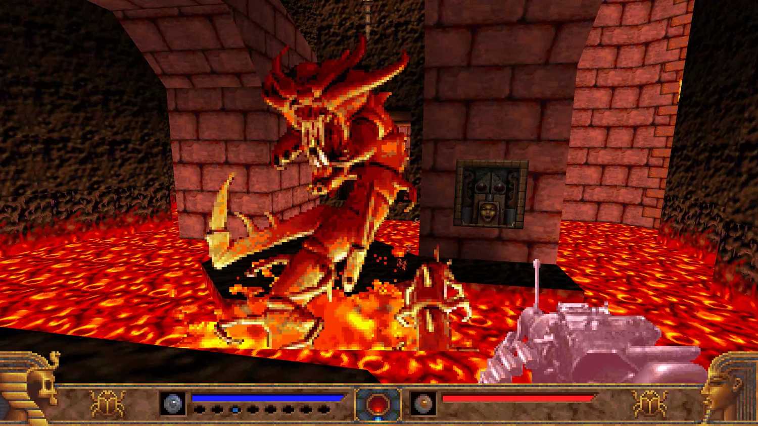 Screenshot from the game PowerSlave Exhumed.