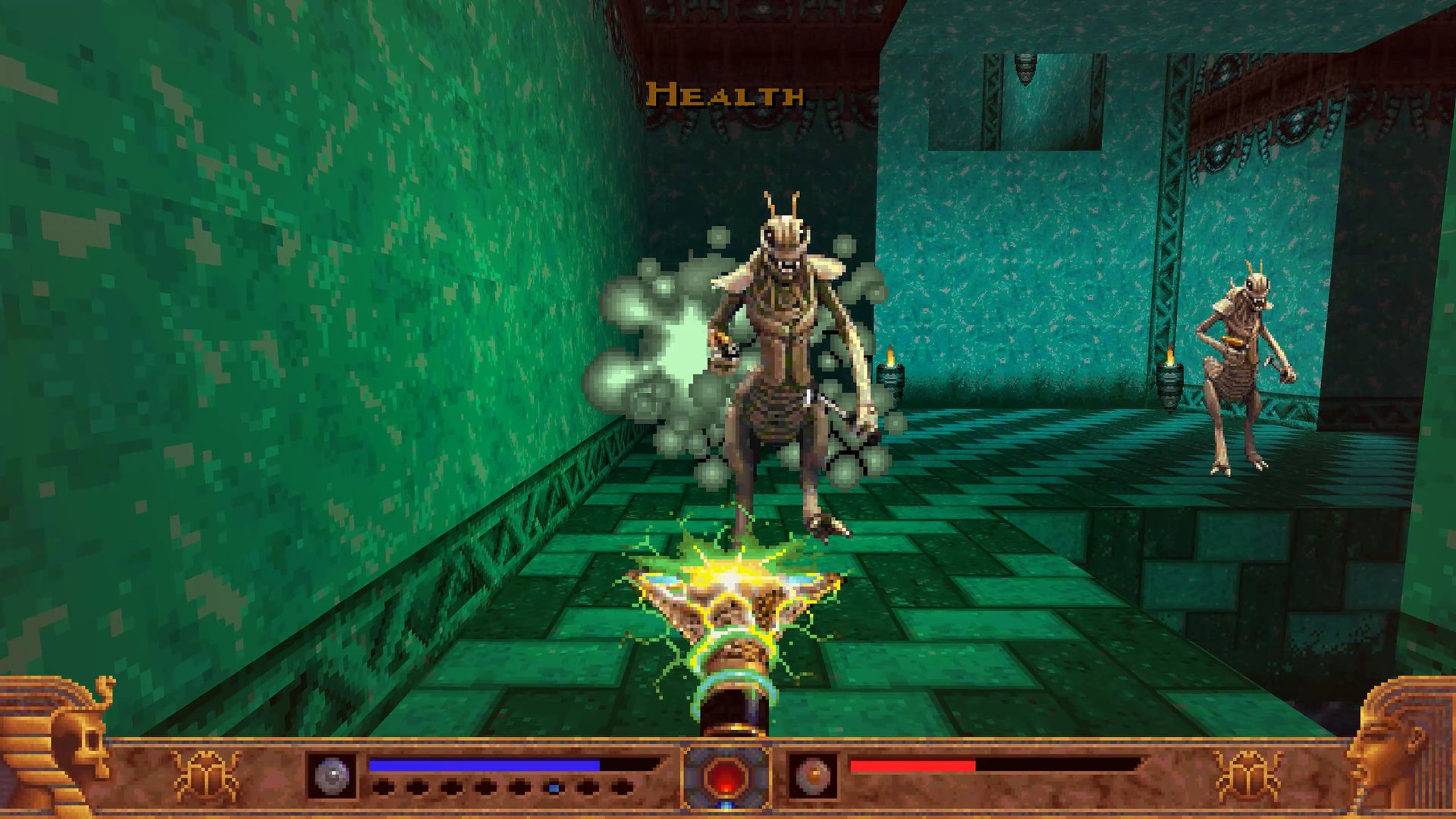 Screenshot from the game PowerSlave Exhumed.