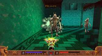 Screenshot from the game PowerSlave Exhumed.