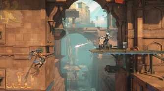 A platforming segment in Prince of Persia: The Lost Crown