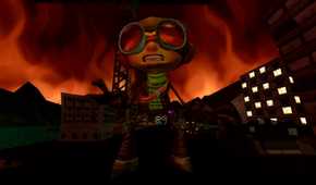 Psychonauts-raz-with-burning-city-behind-them