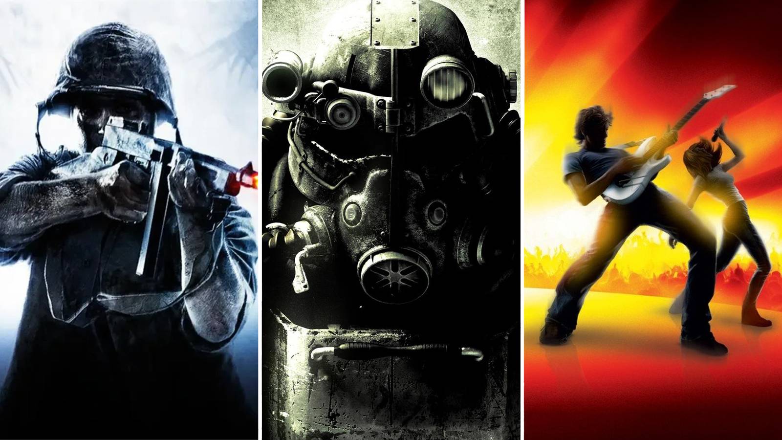 A combination of Xbox 360 games