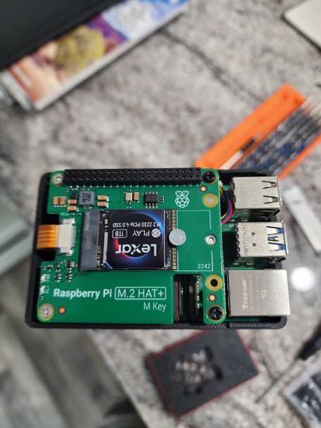 Raspberry Pi 5 M2 HAT Case 3 by routedVector