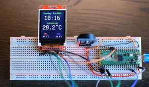 Raspberry Pi Pico Thermometer and Clock by educ8s on Instructables