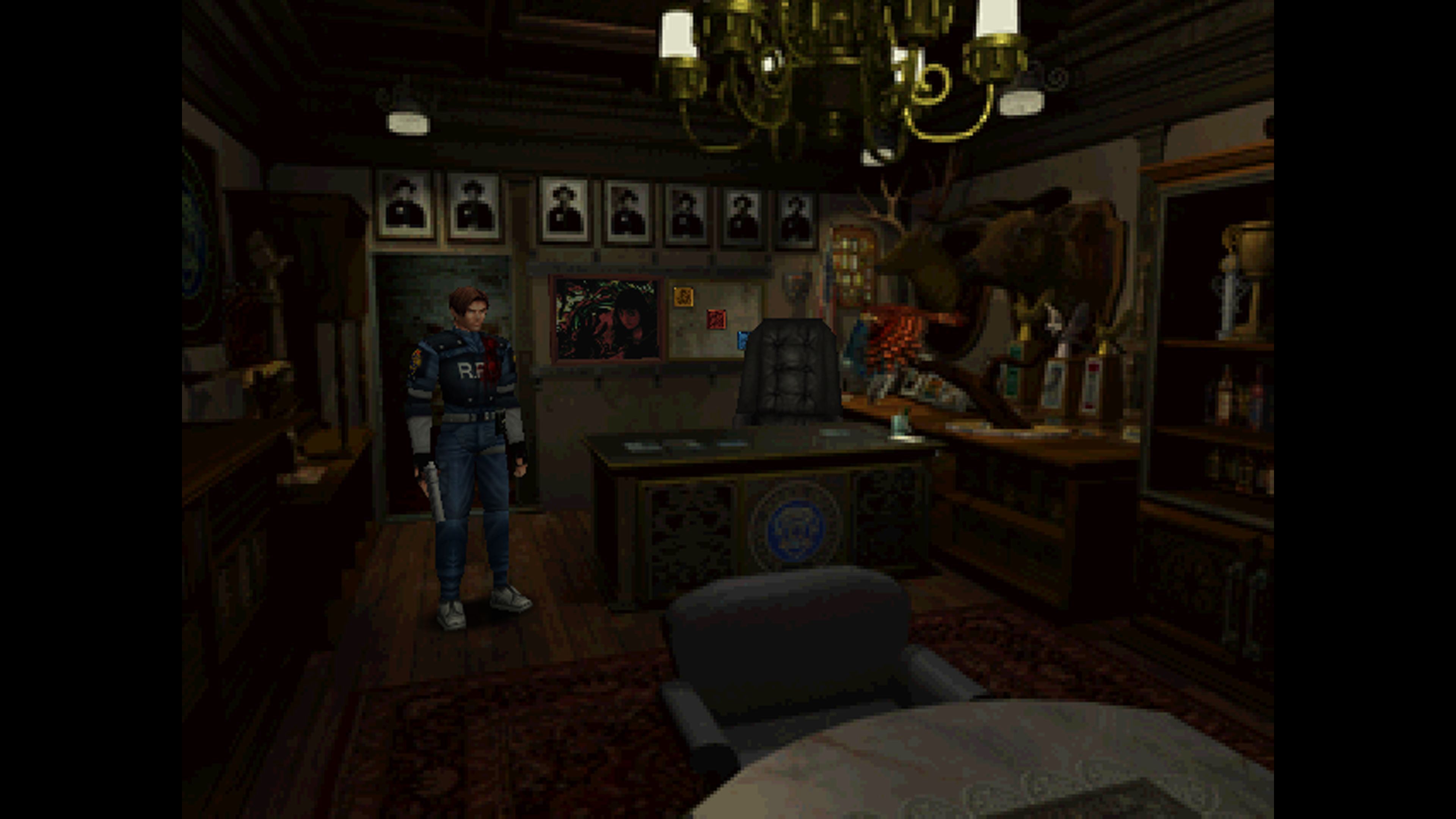 A screenshot from Resident Evil 2.