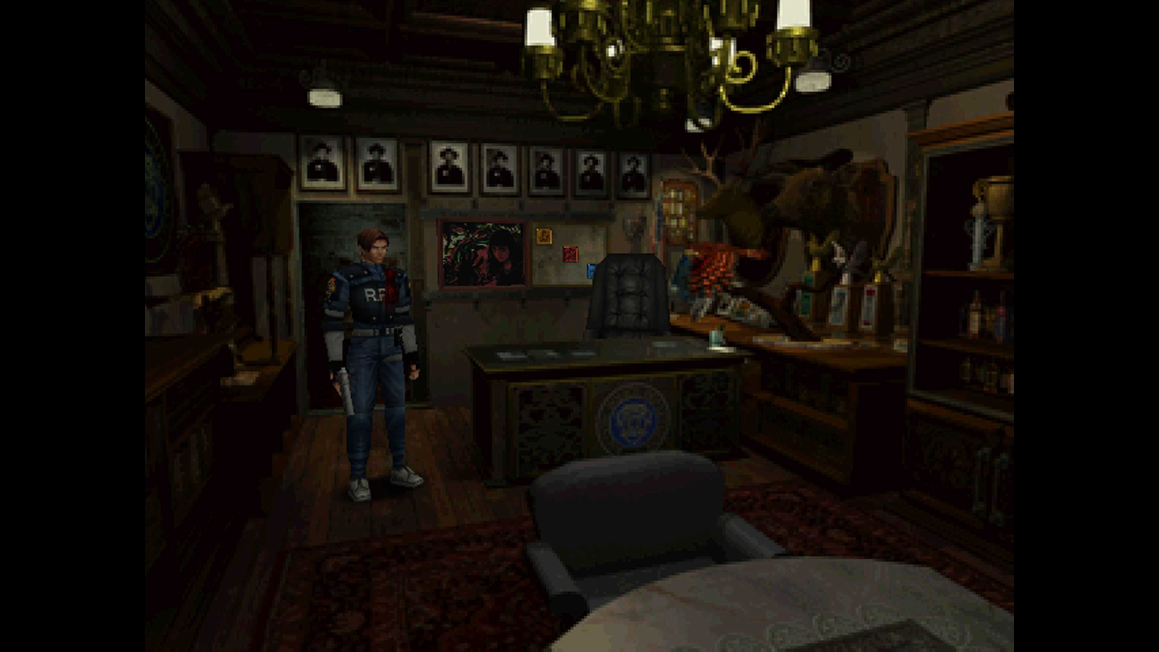 A screenshot from Resident Evil 2.