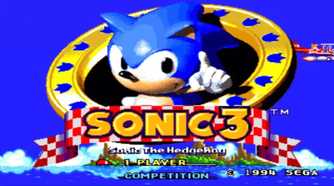 A screenshot of gameplay from Sonic the Hedgehog 3