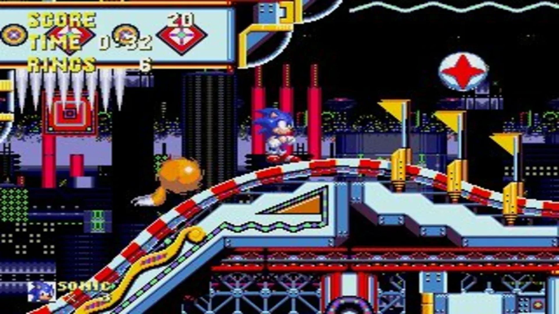A screenshot of gameplay from Sonic the Hedgehog 3