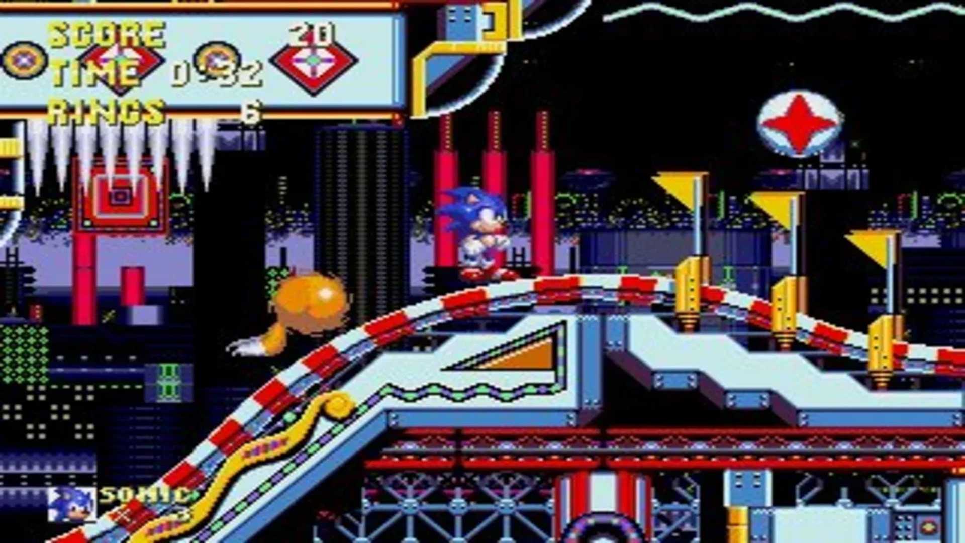 A screenshot of gameplay from Sonic the Hedgehog 3