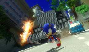 A screenshot of gameplay from Sonic Generations